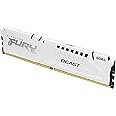 Kingston FURY Beast White DDR5 64GB (4x16GB) 6000MT/s CL40 DIMM Desktop Gaming Memory Kit of 4 Intel XMP - KF560C40BWK4-64