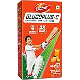 DABUR Gluco Plus‑C Instant Energy Glucose Powder (Orange), 1kg | Enriched with Calcium & Vitamin C | 99.4% Pure Glucose | Refreshes Body & Helps Recov