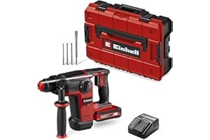 Einhell Professional Akku-Bohrhammer TP-HD 18/28 Li BL +4 (1x 3,0Ah+) Power X-Change (18 V, Brushless, 3 J, SDS-plus, 4 Funktionen, Zubehör, inkl. 3,0 Ah Plus Akku + Ladegerät)