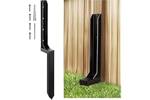 GROWNEER 1 Pack Fence Post Repair 85cm (33.5") One-Piece Heavy Duty Fence Post Repair Spike Ground Spike for Reinforcing Damaged or Broken Wooden Posts