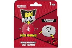 Raid Max Système Anti-Fourmis - Elimine les Fourmis en 3 à 4 Semaines - 1 Piège