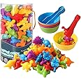 Counting Toys Matching Games with Sorting Bowls - Sorting Toys for Toddlers Preschool Learning Activities for Math Color Sensory Montessori Skills Toys for 2 3 4 5 Years Old Boys Girls Kid (Dinosaur)