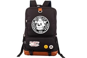 ANJINGUANG Five Nights Fre-ddy Mochila para niñas y niños, mochila escolar FNAF, mochila escolar para niños, mochila casual para mujer, mochila escolar de dibujos animados, lindo oso, casual, elegante, mochila