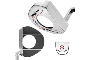 PGM Putter de pie de golf, centro de gravedad ultra bajo, estabilidad, palo individual profesional con línea de observación