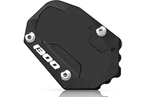 TREONK TREONK Moto Accessori Piastra Ingranditore Estensione Cavalletto Laterale per BM&&W R1300GS R 1300 GS 2024-2025 (Nero)