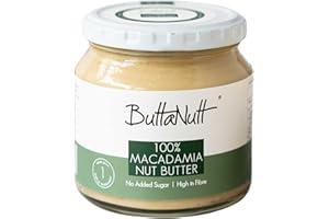ButtaNutt 100% Macadamia Nut Butter - 250g | Rich & Buttery | Healthy Snack | No Palm Oil | No Added Sugars or Stabilisers | Vegan & Keto Friendly | Peanut Butter Alternative | Sustained Energy