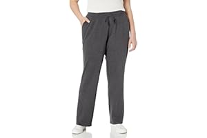 Amazon Essentials Pantalones Deportivos de Pierna Recta con Cordón para Mujer, Forro Polar (Disponibles en Tallas Grandes)