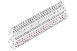 Rulex 300mm Metric Triangular Scale Ruler 1:1 1:10 1:2 1:20/1:5 1:50 1:100 1:200/1:500 1:1000 1:1250 1:2500 - UK manufactured