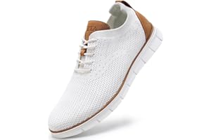 LEZTA Schuhe Herren Anzugschuhe Sneaker Oxfords Business Mesh Stoff Atmungsaktiv Sportschuhe Tennisschuhe Walkingschuhe Komfortabel