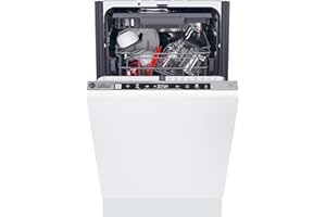 Hoover HI1C5SB1FS-80 Slimline Integrated Dishwasher, 11 Place Setting, C Rated