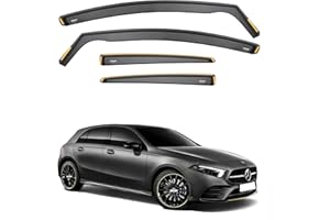 ISPEED Wind Deflectors for MERCEDES A CLASS W177 2018 Onwards - 5-Door Hatchback 4-pc Tinted Sun Visors/Rain Shield/Wind Shield - In Channel Type