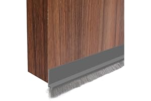 GGTTNRT Bürstendichtung Selbstklebend Zugluftstopper, Türdichtung Unten, Türbürstendichtung, Zuschneidbar, für Türen(Grau-30mm)