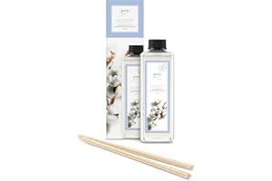 ‎IPURO ipuro - Essentials Nachfüller Cotton Fields Raumduft - Refill Raumerfrischer mit Sternanis, Vanilleblume & Geranie, Rose, Veilchen, Zedernholz Duft Aroma - Lufterfrischer Nachfüllflasche 500ml
