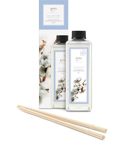 Essentials By Ipuro Cotton Fields - Diffusore In Bastoncini 200 Ml X 2, Profumo Per Ambienti, Note Di Anice, Vaniglia E Fiori - 2