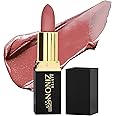 NONIZ Solid Lipstick Matte Finish - Ultra Creamy Texture 9 Solid Colors Lipstick - Non-Cakey Velvety Lip Makeup (Dusk 08)