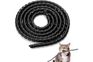 KHDULQ 5M-10Mm Cache Cable,Cable Management Gaine Câble Auto-Fermeture Manchon de Câble Cache Gaine Electrique Cable Bureau Cache Fil Electrique Informatique,pour Câble Électrique Bureau TV Pc USB