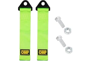 BAJIUXHFEI 2 Stück Hochfestes Abschleppseil, Abschleppschlaufe Universal, Abschleppseil für Rennwagen, Nylon Abschleppseile, für Vordere und Hintere Stoßstange, Universal Racing Abschleppseil (Grün)