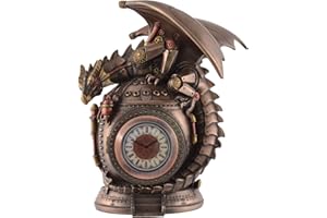 ‎VOGLER JOH. VOGLER GMBH VOGLER Joh. Vogler GmbH Steampunk Standuhr Steampunkdrache auf Box öffenbar bronziert by Veronese