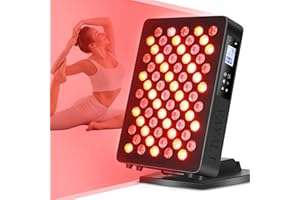 VAYALT Red Light Therapy, Lampada Infrarossi con Timer,Terapia a Luce Rossa per Pelle Migliorata, Sollievo dal Dolore, Recupero Rapido, 650/808nm Terapia Luce Rossa, Lunghezza D'Onda Luce Rossa (A)