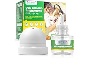 UOCASI Kit diffusore calmante per cani e gatti, diffusore per alleviare l'ansia di cani e gatti, diffusore 2 in 1 per il Regno Unito, ricaricabile per 30 giorni + ricarica da 48 ml, comfort, calmante e