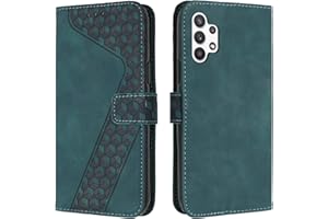 OKZone Cover per Samsung Galaxy A32 4G, Custodia in Pelle Samsung A32 4G, Antiurto Cover a Libro Galaxy A32 4G Magnetica Portafoglio Folio PU Pelle Flip Protettiva Caso con Wallet Case Cover (Verde)