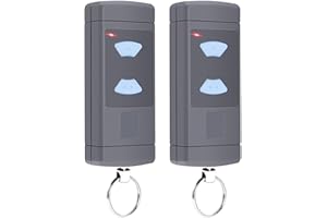 QUEVATI 2 Stück Garagentor Handsender für HSE2-868, HSM4-868, HS4-868, Kompatibel mit Blue Buttons 868.3MHz Garage Fernbedienung, 2 Kanäle