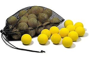 JAYA Foam Golf Practice Balls, 12 Pack or 32 Pack, Realistic Feel and Limited Flight, Soft for Indoor or Outdoor Training