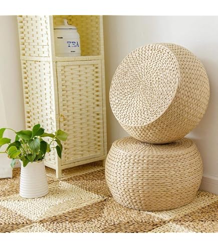 Pouf Géant Rond XXXL Intérieur En Fourrure poil long Marron, Déhoussable, Pour Salon - TiTAN