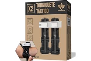 STRATE GEAR [2X] Torniquete CAT Gen 7 Homologado Militar IFAK Kit Primeros Auxilios para Botiquin Coche y Emergencia - Pack Tactico Policial con Funda Molle