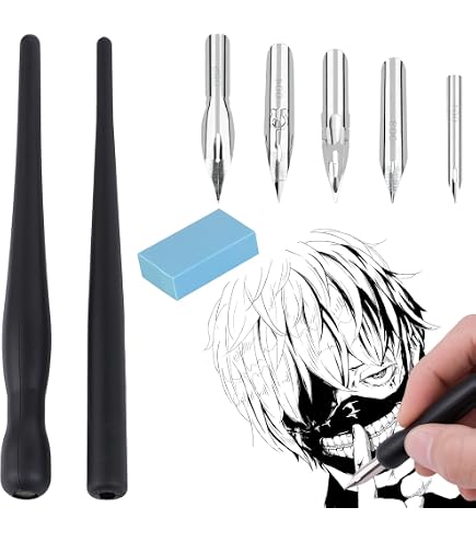 Encre Manga Deleter Noir 2 - Flacon De 30 Ml | Encre De Dessin Soluble à L'Eau, Sans Danger Pour Gommage