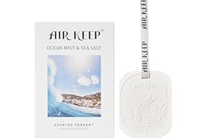 Airkeep Fragancias Ambientador de Coche Bruma Oceánica y Sal Marina, Ambientador Armario Ropa para Cajones y Armarios, Ambientador, Fragancia para Auto, Regalos para Hombres y Mujeres
