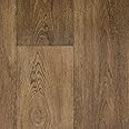 247Floors Forli Wood Plank Effect Vinyl Flooring 2.3mm Realistic Foam Backed Slip Resistant Lino (4m x 4m / 13ft 1" x 13ft 1", Brown Planks)