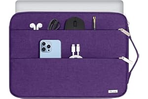 Voova Funda Portatil 14 14.6 Pulgadas Maletin Ordenador para Macbook Air Pro Lenovo ASUS Sumsung DELL Microsoft Surface Jumper Huawei Acer Púrpura
