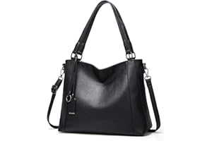 Sacmill Damen Handtasche Shopper Groß Leder Umhängetasche Leichte Elegant Damen Tasche für Business/Schule/Einkauf