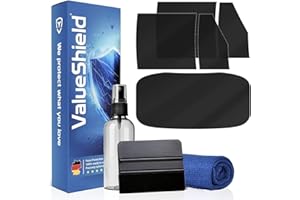 ValueShield Scheibentönung für VW Golf 7 VII 2012-2021 (3-Türer Kompakt): Passgenaue Sonnenschutzfolie mit ABG für hintere Seitenfenster und Heckscheibe, Sichtschutz | 95% Verdunkelung