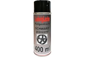 LUDWIGLACKE Lakier do felg czarny błyszczący puszka sprayu 400 ml
