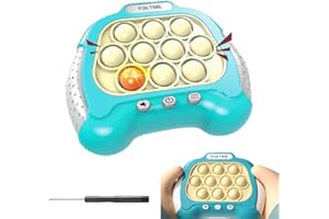SunAurora Pop Push Bubble,Rompecabezas Pop Fidget It,Juguete antiestrés de Burbujas de Empuje rápido,Puzzle Pop Game Machine Pop Game Machine Kids para descompresión y Desarrollo Intelectual (Azul)