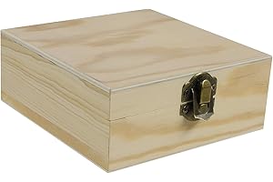 MADDMA 1 Holz Rohling zum Verzieren, verschönern, Decoupage, verschiedene, Größe:Schachtel 12x12x5cm