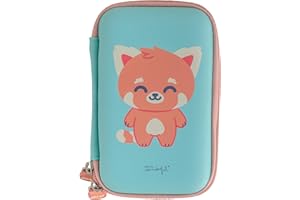 Mr Wonderful Wondee Custodia e Custodia per Hard Disk Esterno 2.5" con design Panda Rosso - Mr. Wonderful Ufficiale, Regali per Donna, Uomo, Ragazzi e Ragazze