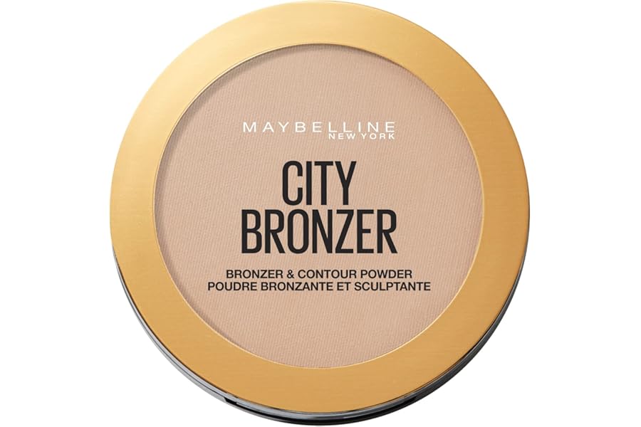 Maybelline New York City Bronzer & Contour Powder, Ultra-Blendable Soft-Milled Pigments for a Silky Smooth Sunkissed Glow, Warm and Natural Sun Kissed Glow, Shade: 250 Medium Warm