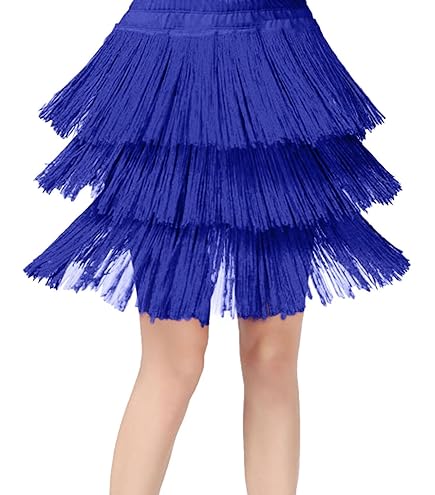 Gonna Da Ballo Latina Per Bambine - Con Volant, Per Danza, Salsa, Tango, Taglie 110-170 Cm - Foto 9