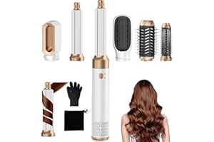 Mogawave Air Styler 6 in 1 Air Brush Hair Stylers Airbrush 6 in 1 Multi Styler with Magic Styler, Blow Dry Hair Brush, Hair Wrap Curler, to Make Hair Smoother & Shinier & Dryer & Curler & Volumizer