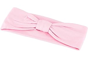 tanzmuster Cinta para el Pelo/Frente con Efecto Lazo. Un práctico Accesorio para la Clase de Ballet en los Colores Rosa, Azul Claro, Blanco, Negro, Fucsia y Lila.