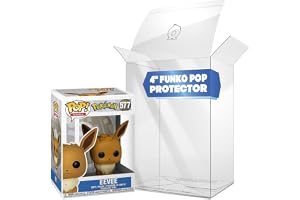 Pack med 50 Silverskydd för Funko Pop 4" – 0,4 mm Tjockt Funko Pop-fodral – Håll Din Samling i Perfekt Skick med Repskyddande