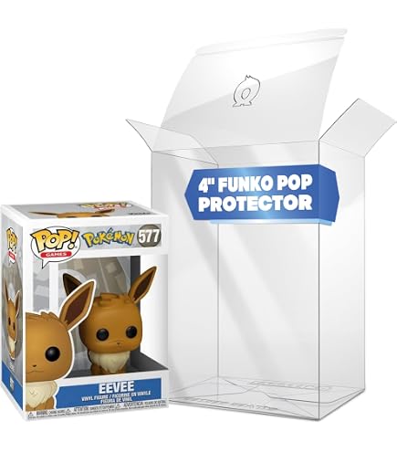 Paquete de 4 protectores Pop de 0,5 mm compatibles con Funko Pop Towns Paquete de 4 protectores Pop de 0,5 mm compatibles con Funko Pop Towns