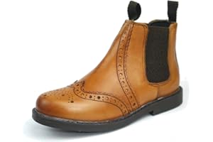 Frank James Cheltenham Boys Girls Brogue Chelsea Leather Jodphur Boots