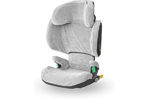 Maxi-Cosi Sommerbezug, Passend für Morion / RodiFix M i-Size / RodiFix R i-Size Kindersitz, Schonbezug Autositz, Bezug für die warmen Sommertage, Fresh Grey, Grau