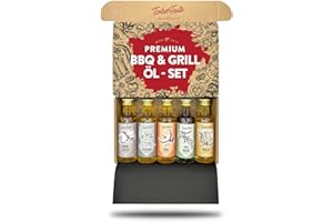 ‎TIMBER TASTE TIMBER TASTE® Öl Geschenkset Männer & Frauen [BBQ - 5x40ml] | 5 Erlesene BBQ Essige & Öle | Exklusives Weihnachts-geschenk für Grillmeister & Hobbyköche | BBQ-Gewürz Geschenkidee zu Weihnachten