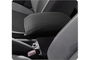 LUWU Kompatybilny z Skoda Kamiq 2019-2024 2025, nakładka na podłokietniki samochodowe, Kamiq rok prod. od 2019 - pokrowiec na podłokietnik konsoli środkowej, skórzany pokrowiec na podłokietnik, osłona