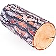 FANCY Coussin Décoratif en Forme de Tronc d'arbre 40 cm Coussin Canapé Mini Traversin Déco Salon Bois Peluche Bûche Réaliste 